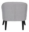 Modern Fabric Grey Color Barrel Chair