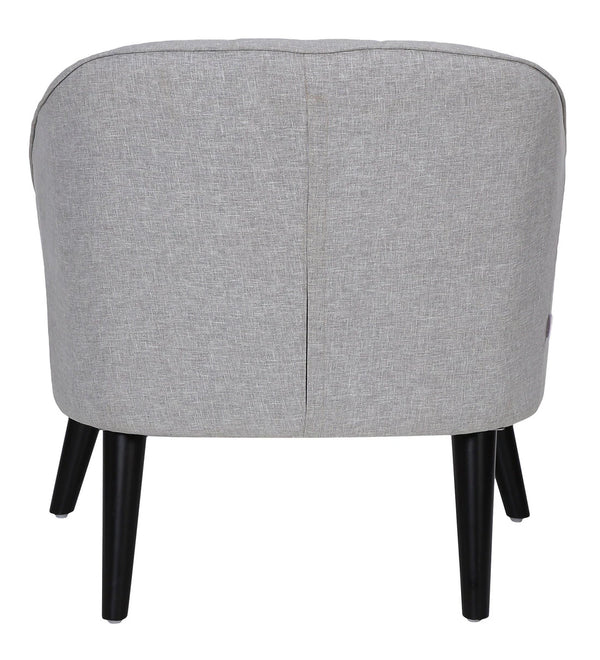 Modern Fabric Grey Color Barrel Chair