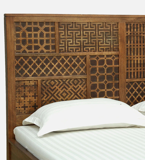 Cairo Hand Carved Solid Wood Bed - All Sizes