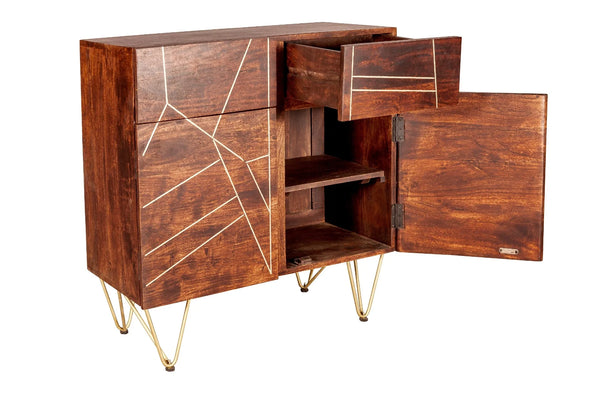 Picasso Dark Mango Wood Sideboard - Small