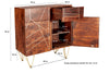 Picasso Dark Mango Wood Sideboard - Small