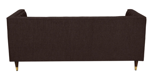 Modern 3 Seater Sofa In Chestnut Brown Colour
