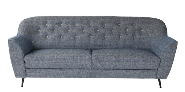 Modern Fabric 3 Seater Sofa In Blue Colour