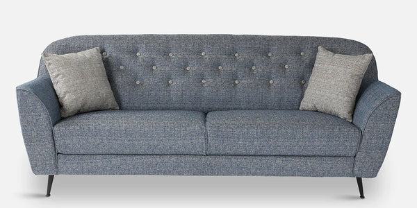 Modern Fabric 3 Seater Sofa In Blue Colour