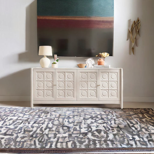 Modern Large Sideboard, Mango Wood