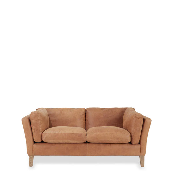Marlow Aged Tobacco 2 Seater Leather Sofa