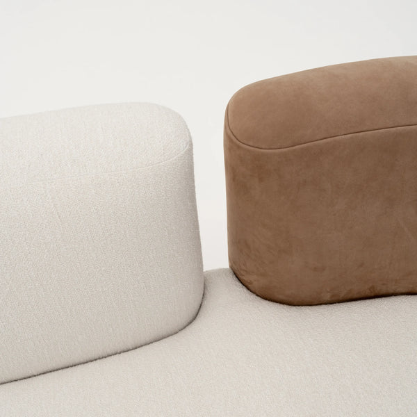 Hilton Luxury Velvet And Boucle Upholstery Sofa