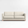 Antalya Modern Wood Frame Fabric 3- Seater Sofa
