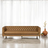 Viola Luxury Chesterfield Leather 4- Seater Sofa