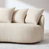 Snowflake Luxury 3- Seater Curvy Boucle Sofa