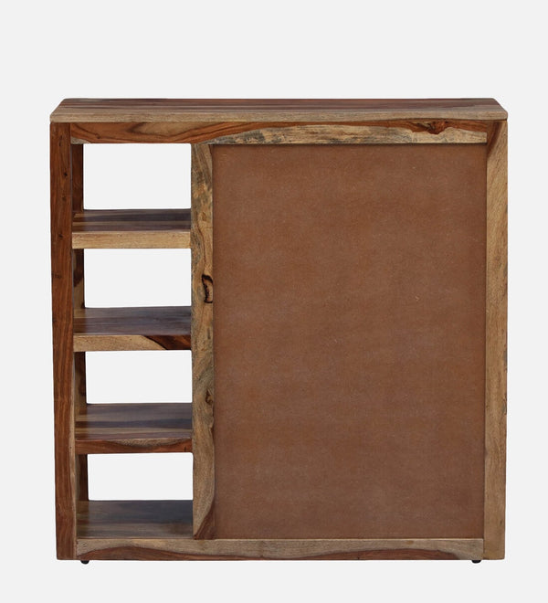 Sheesham Shoe Rack Cabinet In Natural Finish