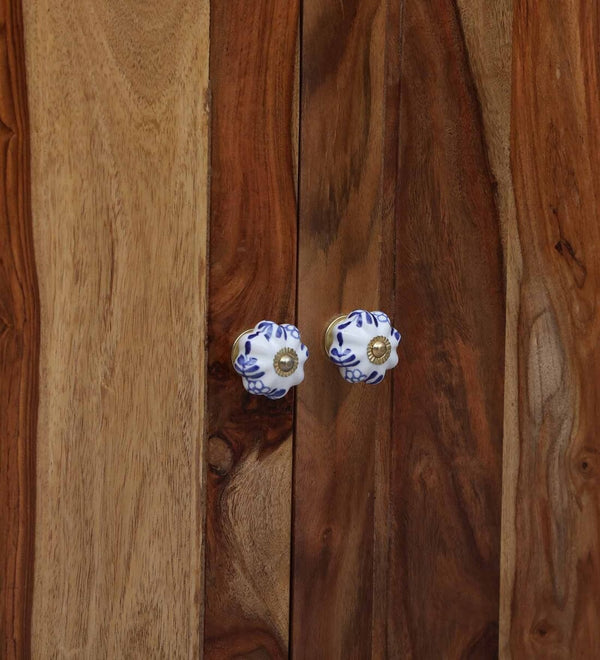 Sheesham Shoe Rack Cabinet In Natural Finish