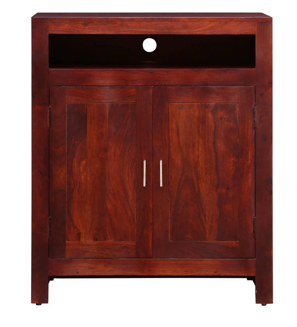 Sheesham Wood Shoe Cabinet In Honey Oak Finish