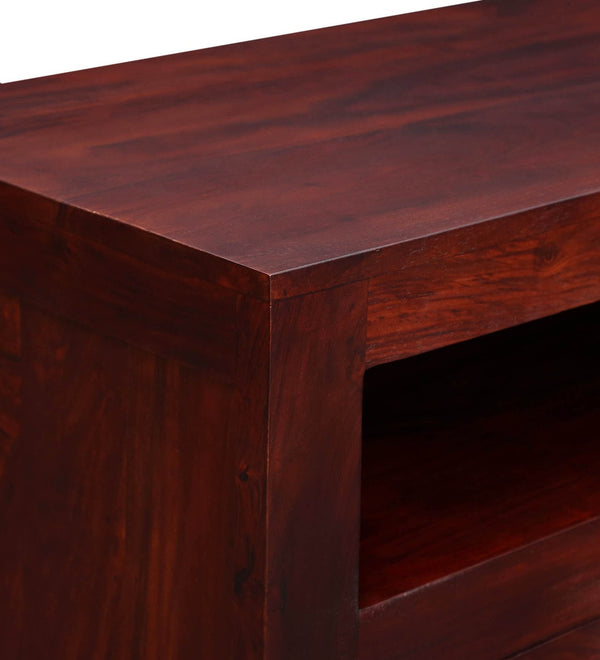 Sheesham Wood Shoe Cabinet In Honey Oak Finish