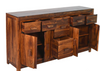 Classic Sheesham Wood Brown Finish Sideboard