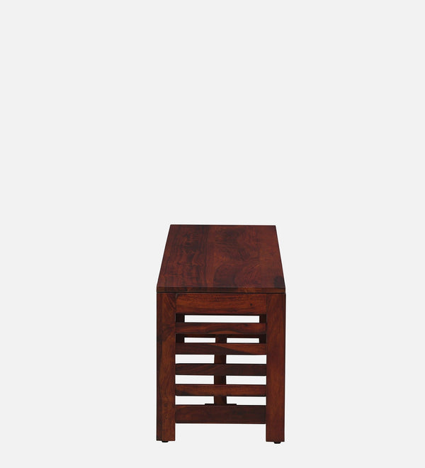 Wooden 2 Seater Bench In Honey Oak Finish