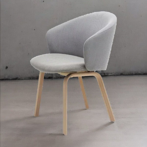 Modern Solid Wood With Velvet Arm Chair