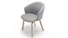 Modern Solid Wood With Velvet Arm Chair