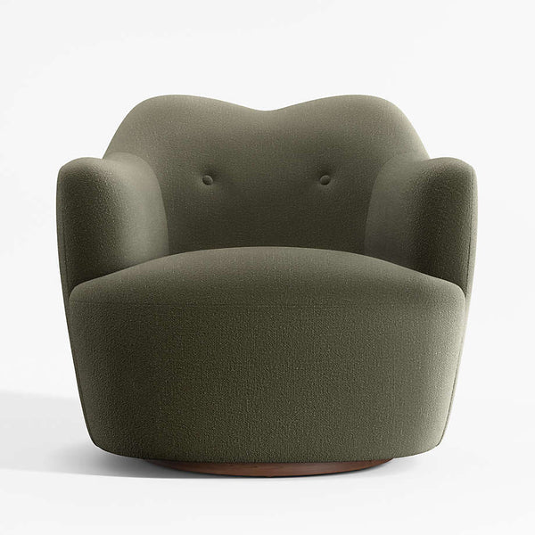 Antalya Modern Upholstered Swivel Sofa Chair