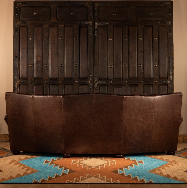 Kyiv Curved Leather Sofa