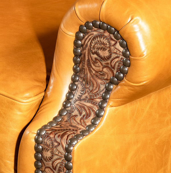 Lucerne Curved Leather Sofa