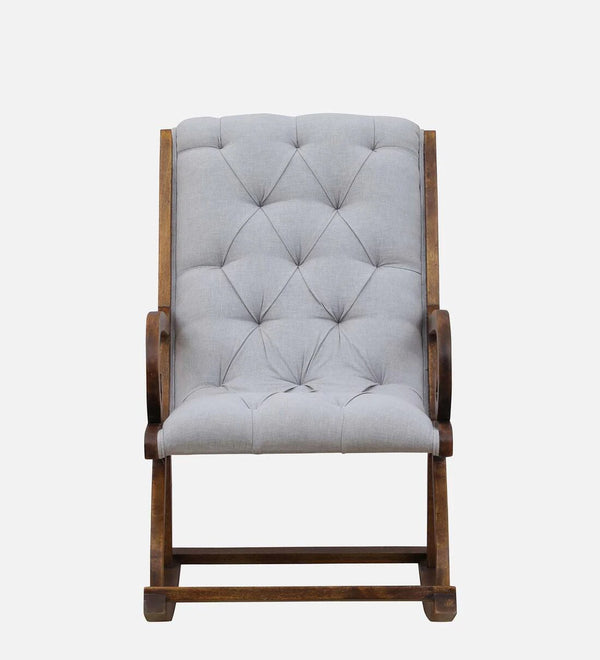 Modern Solid Wood Rocking Chair in Natural Finish