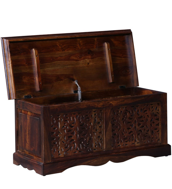 Classic Sheesham Wood Trunk in Provincial Teak Finish