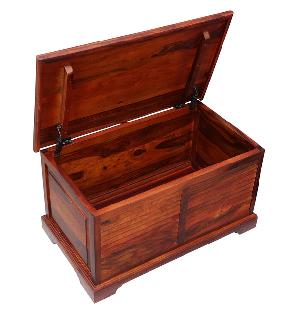 Classic Sheesham Wood Trunk in Honey Oak Finish
