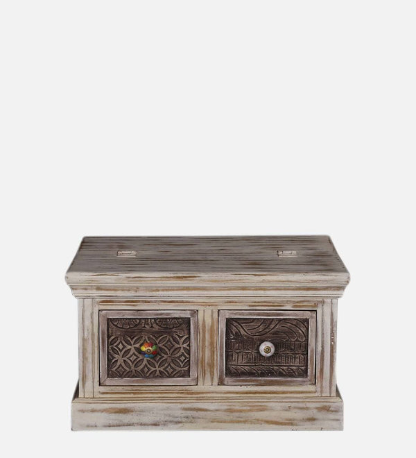 Modern Solid Wood Trunk in Distress Finish