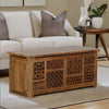 Modern Solid Wood Linen Trunk in Provincial Teak Finish