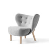 Modern Solid Wood Curved Lounge Chair