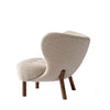 Modern Solid Wood Curved Lounge Chair