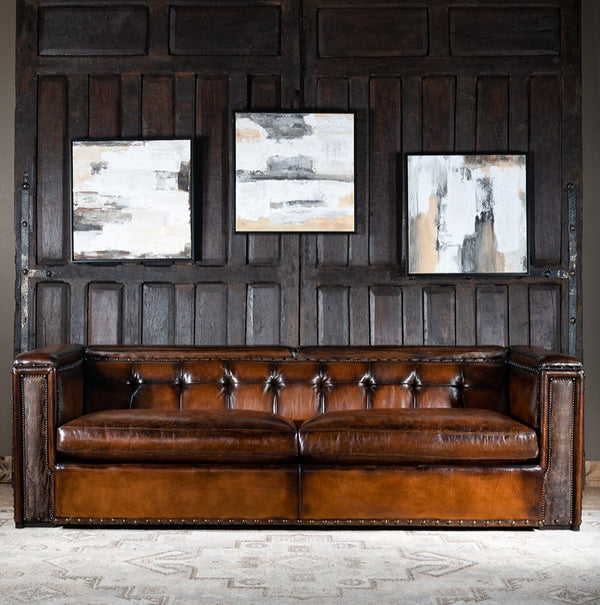 Trieste Architect Leather Sofa