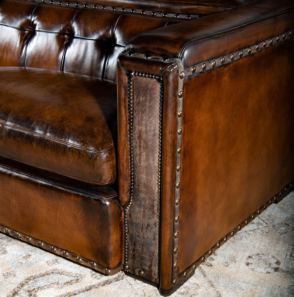 Trieste Architect Leather Sofa