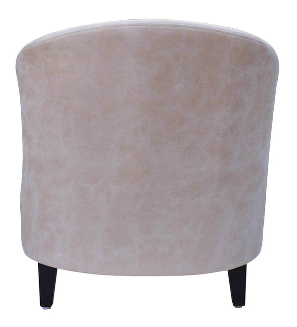 Modern Fabric Beige Colour Barrel Chair