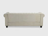 Chesterfield Three Seater Couch - Sofa Beige