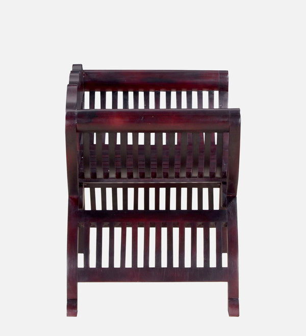 Classic Sheesham Wood Arm Chair In Passion Mahogany Finish