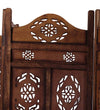 Handmade Wooden Room Separator In Brown Colour