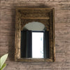 Hand Carved Modern Mango Solid Wood Natural Finish Mirror Frame