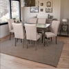 Luxury Solid Wood 6 Seater Dining Table Set With Upholstered Chairs