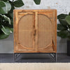 Modern Rattan Mango Solid Wood Natural Finish Sideboard