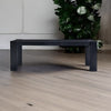 Classic Solid Wood Dining Table In Black Finish