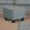 Classic Solid Sheesham Wood and Fabric Foot Stool