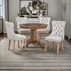 Luxury Solid Wood 4 Seater Dining Table Set With Upholstered Chairs