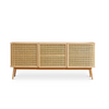 Rattan Solid Wood Natural Finish Unit