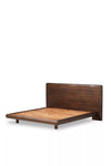 Juniper Solid Wood Bed in Brown Finish - All Sizes