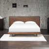Juniper Solid Wood Bed in Brown Finish - All Sizes