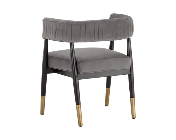 Modern Solid Wood With VelvetArmChair