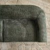 Modern Solid Wood 2 Seater Velvet Sofa - Green Finish