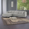Fabric 5 Seater L Shape Sofa Color - Grey